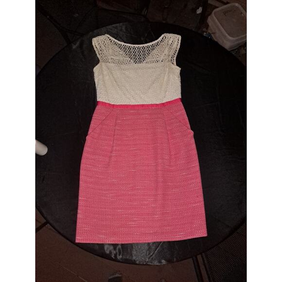 Studio one New York Women Dress 6 Pencil Sleeveless Scoop Neck Pockets - Picture 1 of 4